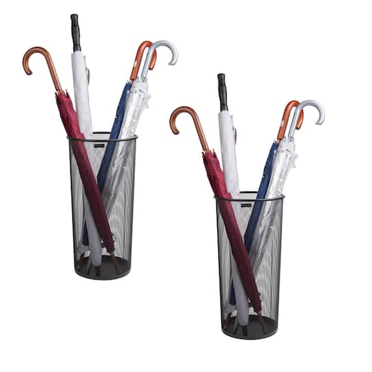 Mind Reader Network Collection Metal Mesh Umbrella Stands, 2ct.